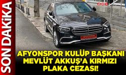 Afyonspor Kulüp Başkanı Mevlüt Akkuş’a kırmızı plaka cezası!