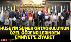 Hüseyin Sümer Ortaokulu’nun özel öğrencilerinden Emniyet’e ziyaret