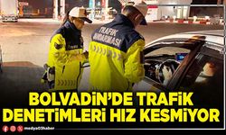 Bolvadin’de trafik denetimleri hız kesmiyor