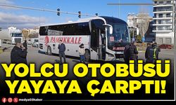 Afyon’da yolcu otobüsü yayaya çarptı!