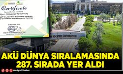 AKÜ Dünya sıralamasında 287. sırada yer aldı