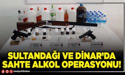 Sultandağı ve Dinar’da sahte alkol operasyonu!