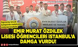 Emir Murat Özdilek Lisesi öğrencileri İstanbul’a damga vurdu!