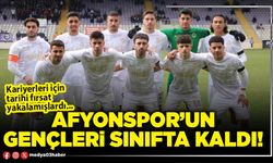 Afyonspor’un gençleri sınıfta kaldı!