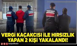 Vergi kaçakcısı ile hırsızlık yapan 2 kişi yakalandı!