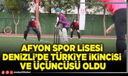 Afyon Spor Lisesi  Denizli’de Türkiye İkincisi  Ve Üçüncüsü Oldu