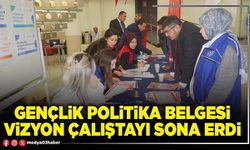 Gençlik Politika Belgesi Vizyon Çalıştayı sona erdi