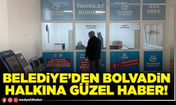 Belediye’den Bolvadin halkına güzel haber!