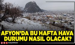 Afyon’da bu hafta hava durumu nasıl olacak?