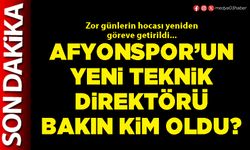 Afyonspor’un yeni teknik direktörü bakın kim oldu?