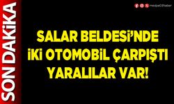 Salar beldesi’nde iki otomobil çarpıştı yaralılar var!