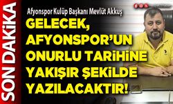 Gelecek, Afyonspor’un onurlu tarihine yakışır şekilde yazılacaktır!