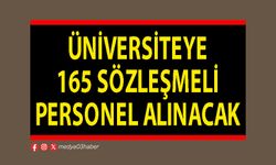 Üniversiteye 165 sözleşmeli personel alınacak