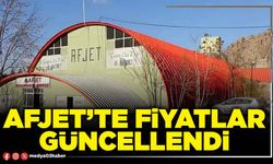 Afjet’te fiyatlar güncellendi