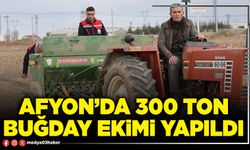 Afyon’da 300 ton buğday ekimi yapıldı