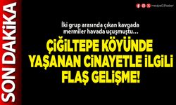 Çiğiltepe köyünde yaşanan cinayetle ilgili flaş gelişme!