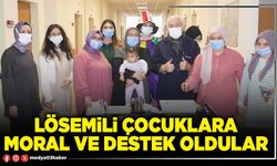 Lösemili çocuklara moral ve destek oldular