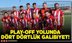 Play-off yolunda dört dörtlük galibiyet!