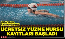 Ücretsiz yüzme kursu kayıtları başladı