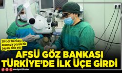 AFSÜ Göz Bankası Türkiye’de ilk üçe girdi