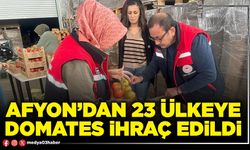 Afyon’dan 23 ülkeye domates ihraç edildi