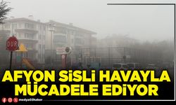 Afyon sisli havayla mücadele ediyor