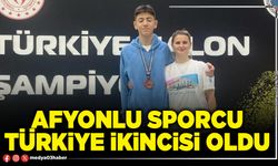 Afyonlu sporcu Türkiye ikincisi oldu