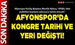 Afyonspor’da kongre tarihi ve yeri değişti!