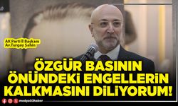 Özgür basının önündeki engellerin kalkmasını diliyorum!