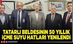 Tatarlı Beldesinin 50 yıllık içme suyu hatları yenilendi