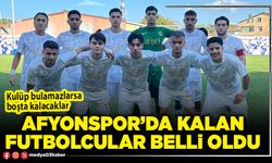 Afyonspor’da kalan futbolcular belli oldu