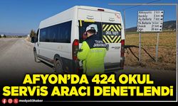 Afyon’da 424 okul servis aracı denetlendi