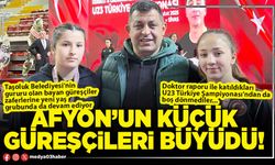 Afyon’un küçük güreşçileri büyüdü!