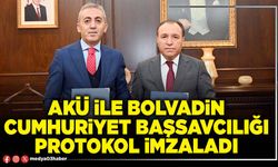 AKÜ ile Bolvadin Cumhuriyet Başsavcılığı protokol imzaladı