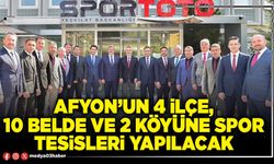 Afyon’un 4 ilçe, 10 belde ve 2 köyüne spor tesisleri yapılacak