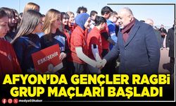 Afyon’da gençler ragbi grup maçları başladı