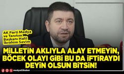 Milletin aklıyla alay etmeyin, böcek olayı gibi bu da iftiraydı deyin olsun bitsin!