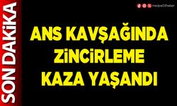 ANS kavşağında zincirleme kaza yaşandı