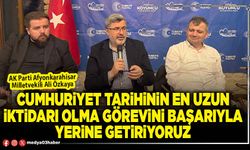 Cumhuriyet tarihinin en uzun iktidarı olma görevini başarıyla yerine getiriyoruz