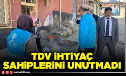 TDV ihtiyaç sahiplerini unutmadı