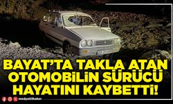 Bayat’ta takla atan otomobilin sürücü hayatını kaybetti!