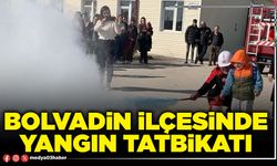 Bolvadin ilçesinde yangın tatbikatı