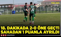 18. dakikada 2-0 öne geçti sahadan 1 puanla ayrıldı