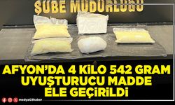 Afyon’da 4 kilo 542 gram uyuşturucu madde ele geçirildi