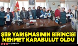 Şiir yarışmasının birincisi Mehmet Karabulut oldu