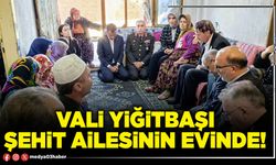 Vali Yiğitbaşı şehit ailesinin evinde!