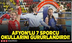 Afyon’lu 7 sporcu okullarını gururlandırdı!