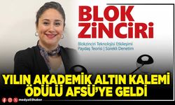 Yılın Akademik Altın Kalemi Ödülü Afsü’ye geldi