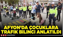 Afyon’da çocuklara trafik bilinci anlatıldı