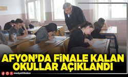 Afyon’da finale kalan okullar açıklandı